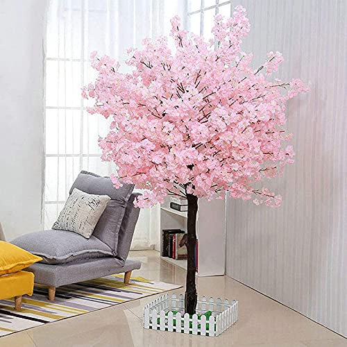 Arco Artificial Árbol Sakuras Falso Rosa, Grandes Árboles Flor Cerezo Artificiales, Tronco Árbol Real y Flor Seda, Decoración Fiesta Interior al Aire Libre en Casa,1.5×0.8m