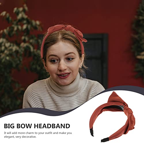 Arco Grande de Navidad Hoop para El Cabello: BIG BOWNOT DIEADA DIEADA MUJER CONSEJO CABEZA DE PELO ACCESORIOS ELLETOS DE PELO YOGA DE PELO YOGA GURAN