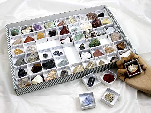 Arcoci Colección de 54 minerales y Rocas