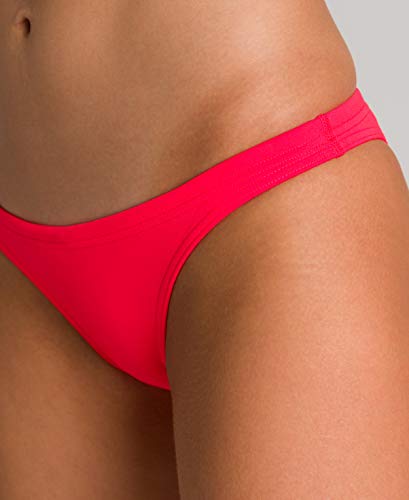 ARENA Free Brief Braguitas De Bikini Mujer Rulebreaker Free, Mujer, Fluo Red-Yellow Star, L