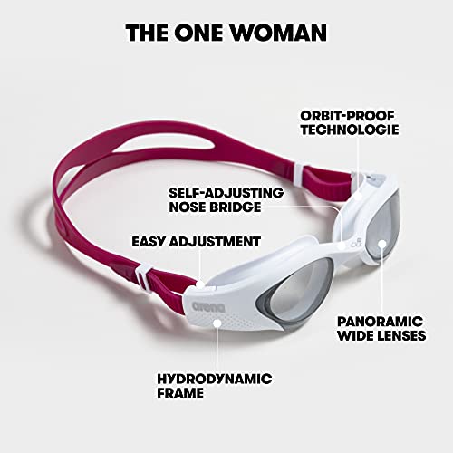 ARENA Gafas The One Woman Smoke White Sport, Unisex Adulto, Talla Única