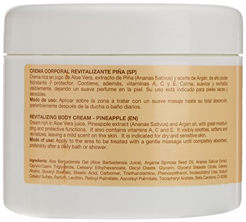 Argan-Aloe 70040 - Crema corporal revitalizante con piña