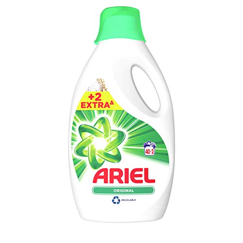 Ariel Original Detergente Líquido 2.31L, 42 lavados, Poder Antimanchas incluso a 30 °C