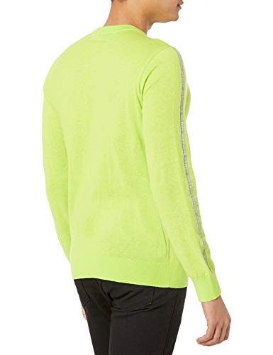 Armani Exchange Acid Lime-Sudadera, L para Hombre