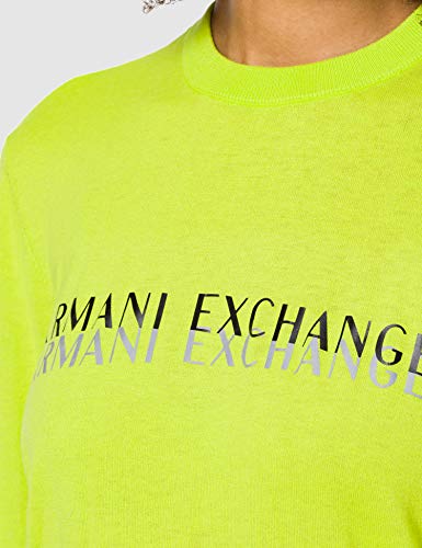 Armani Exchange Acid Lime-Sudadera, L para Hombre