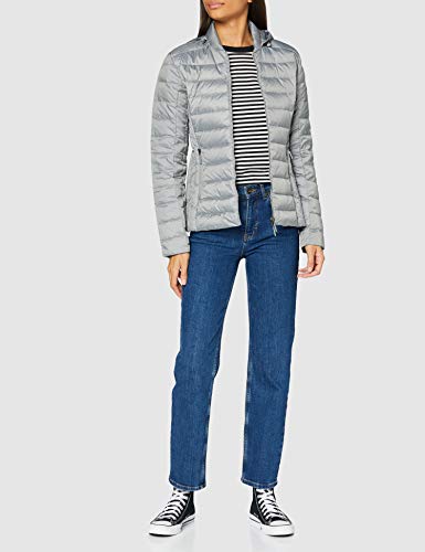 Armani Exchange Down Coat Abrigo, Gris Jaspeado, XS para Mujer