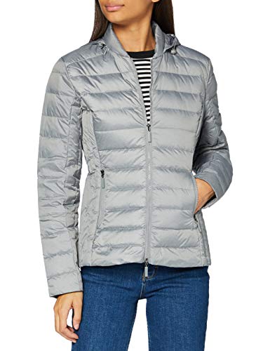 Armani Exchange Down Coat Abrigo, Gris Jaspeado, XS para Mujer