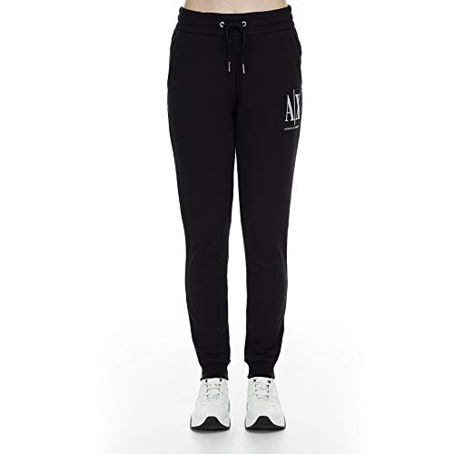 Armani Exchange Icon Project Jogger Pantalones de Deporte, Negro (Black 1200), 40 (Talla del Fabricante: Small) para Mujer