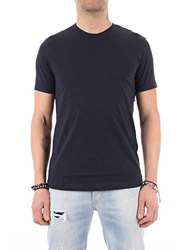 Armani Exchange Pima Logo Camiseta, Azul (Navy 1510), X-Small para Hombre