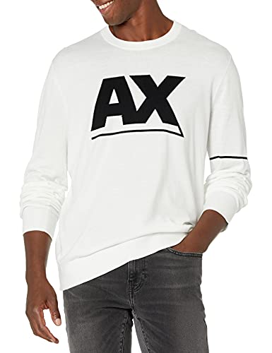 Armani Exchange Pullover Sweater, White, S