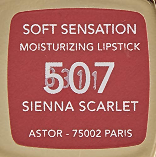 Astor, Pintalabios (Tono: 507 Sienna Scarlett, Gama Granates) - 19 gr.