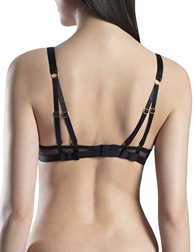 Aubade Sujetador De Triángulo para Mujer - modelo: Bow Collection Negro 80D