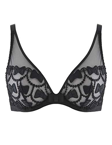 Aubade Sujetador De Triángulo para Mujer - modelo: Bow Collection Negro 80D