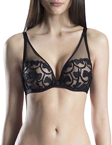 Aubade Sujetador De Triángulo para Mujer - modelo: Bow Collection Negro 80D