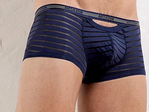 aussie Bum Boxer Sheer Jack - Calzoncillos tipo bóxer para hombre azul marino XL