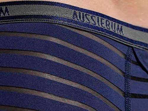 aussie Bum Boxer Sheer Jack - Calzoncillos tipo bóxer para hombre azul marino XL