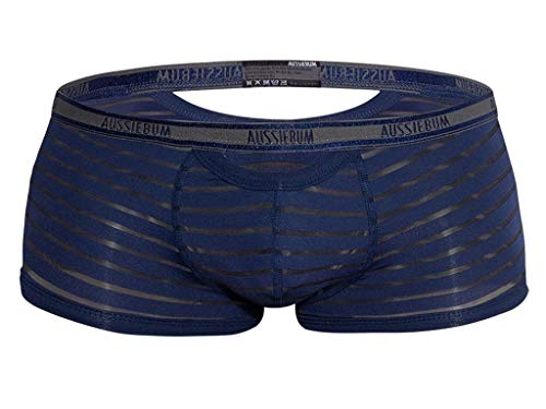 aussie Bum Boxer Sheer Jack - Calzoncillos tipo bóxer para hombre azul marino XL