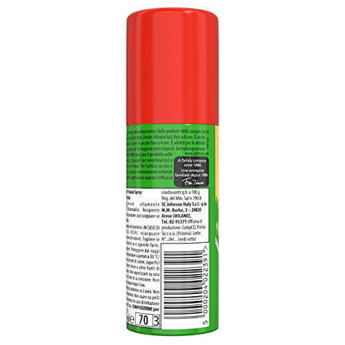 Autan Tropical Insecticida en spray repelente y antimosquitos tigre y comunes, 50 ml, protección de larga duración