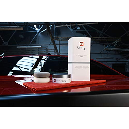 Autoglym Kit de Cera de Alta Definición para tu coche de 120gr – Incluye Cera Orgánica de Carnauba, Aplicador de Cera, Paño Hi-Tech para todo tipo de Pinturas de Coche