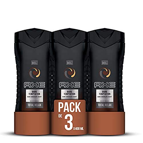 AXE Gel de Ducha Dark Temptation 400ml – pack de 3 (3 x 400ml)