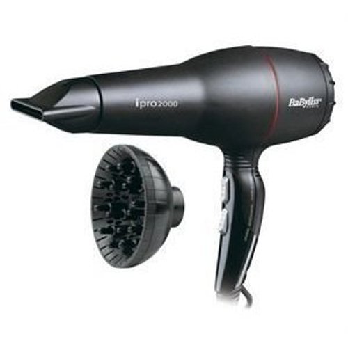 BaByliss 6642E Secador de pelo 2000W, 3 velocidades, negro