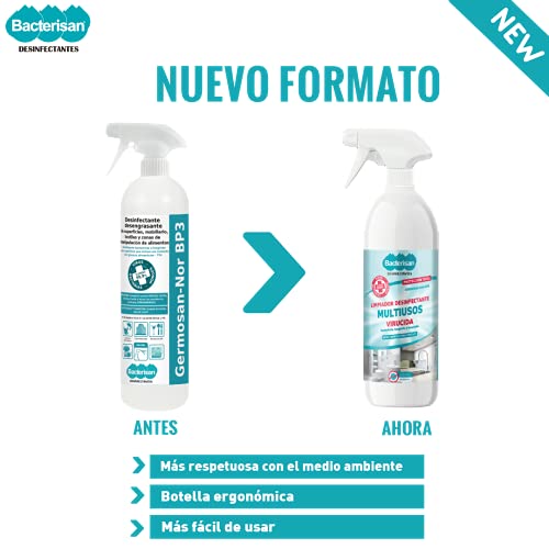 Bacterisan Limpiador Desinfectante Multiusos Virucida, 750 ml