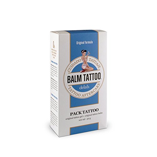 BALM TATTOO, Pack Original, Crema+Gel Limpiador para Tatuajes, Balm Tattoo Original+Balm Tattoo Cleansing Gel, Tattoo Aftercare, Hidrata la Piel, Para Pieles Tatuadas Sensibles, 30 gr+100 ml