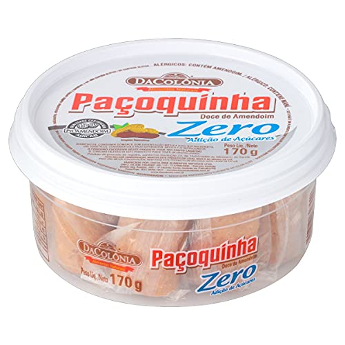 Barra de Maní, sin Azúcar, 170g - DACOLONIA Paçoquinha Rolha Zero Adição de Açúcares, 170g