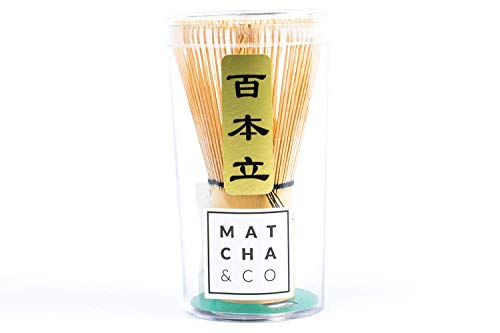 Batidor Chasen de bambú Tradicional de 100 Varillas té Matcha