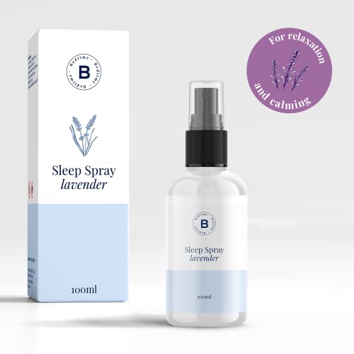 Bedtime Espray para almohada – Lavanda | Spray de lavanda para almohada para dormir | Spray aromático de lavanda para un mejor sueño