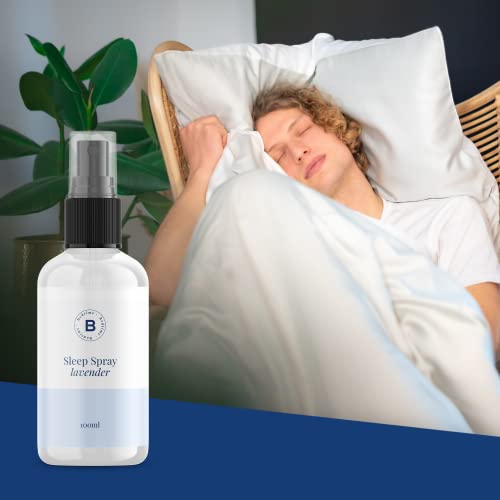 Bedtime Espray para almohada – Lavanda | Spray de lavanda para almohada para dormir | Spray aromático de lavanda para un mejor sueño