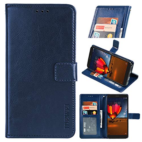 BELLA BEAR Funda para Cubot Note 7 Flip Case [Portatarjetas] [Pata de Cabra] Carcasa Móviles Caso para Cubot Note 7(Azul Oscuro)