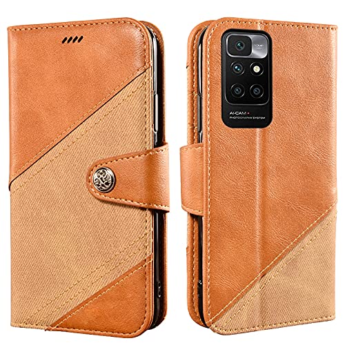 BELLA BEAR Funda para Xiaomi Redmi Note 11 4G Flip Case [Portatarjetas] [Pata de Cabra] Carcasa Móviles Caso para Xiaomi Redmi Note 11 4G Funda(Marrón)