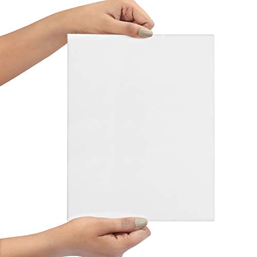 Belle Vous Lienzos para Pintar en Blanco (Pack de 30) 20 x 25 cm – Set Panel de Lienzo Preestirado – Aptos para Pintura Acrílica y al Óleo - Lienzo Blanco para Bocetos y Dibujos