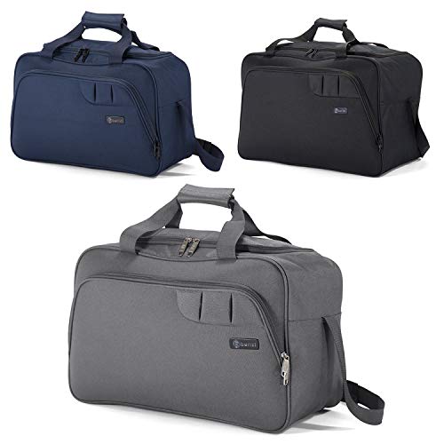 Benzi Bolsa de Viaje Gris 40 x 25 x 20 cm BZ5410 Tamaño Equipaje de Mano Ryanair (Gris)