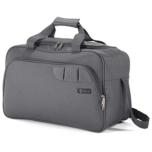 Benzi Bolsa de Viaje Gris 40 x 25 x 20 cm BZ5410 Tamaño Equipaje de Mano Ryanair (Gris)