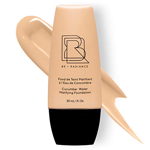 BE+RADIANCE 13⎮Base líquida matizada con agua de pepino⎮ Cobertura de ligera hasta media, natural⎮ Todo tipo de piel⎮No comedogénico, Inalterable, Vegano, Libre de crueldad animal⎮Hecho en Francia