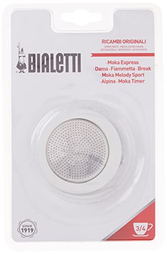 Bialetti EXF030100 - Filtro y goma de recambio para modelo Dama de 3 tazas
