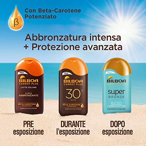 Bilboa, Aceite solar en spray para acelerar el bronceado, con activador de melanina, prolongada el bronceado – 200 ml