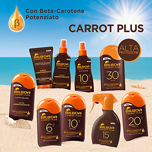 Bilboa, Aceite solar en spray para acelerar el bronceado, con activador de melanina, prolongada el bronceado – 200 ml