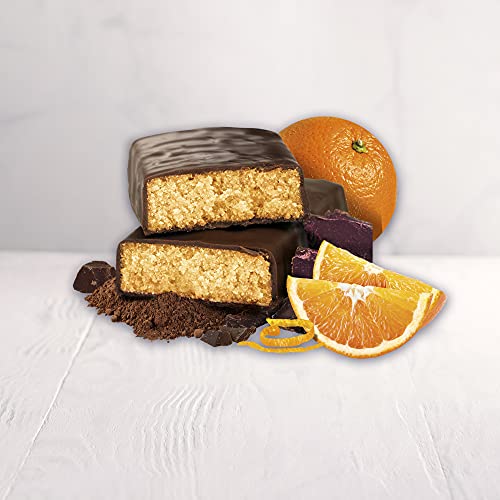 BiManán beFIT - Barritas de Proteína Sabor Chocolate Naranja, para Tonificar tu Masa Muscular - Caja de 6 unidades