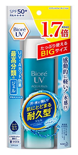 Biore New UV Aqua Rich Watery Gel SPF50+ PA++++ Ultra Light 2017 version Large 155ml