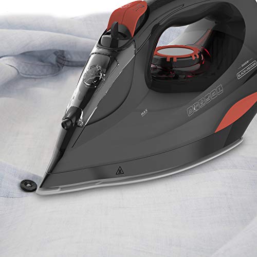 Black+Decker BXIR3000E Plancha de Vapor, 3000 W, Cerámica, Negro