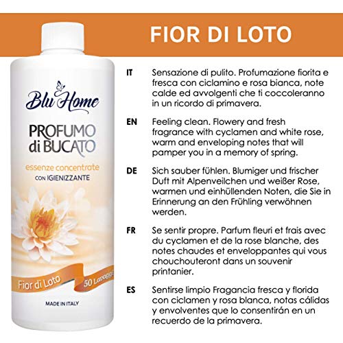 BLU HOME Perfume Concentrado para la Ropa (Flor de Loto, 500 ml)