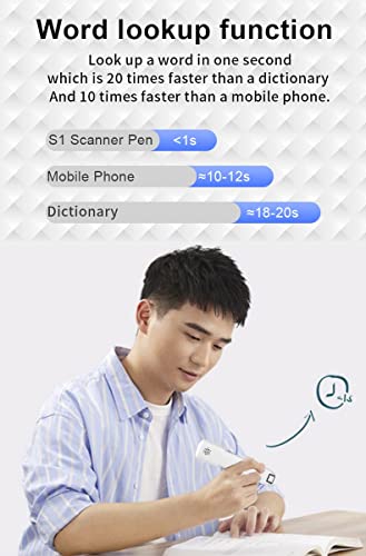 Bolígrafo de Lectura de Traductor de Voz Instantáneo Pluma de Diccionario de Traducción de Escaneo Escanear Texto y Traducir WiFi Sin Conexión 111 Idiomas para Estudio, Trabajo, Viajes