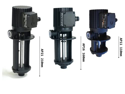 Bomba de Taladrina de Bomba del Líquido Refrigerante AP 21 Trifasicas Bomba de Recirculación 210 mm Bomba de Inmersión Bomba de Lubricante para máquinas de herramientas