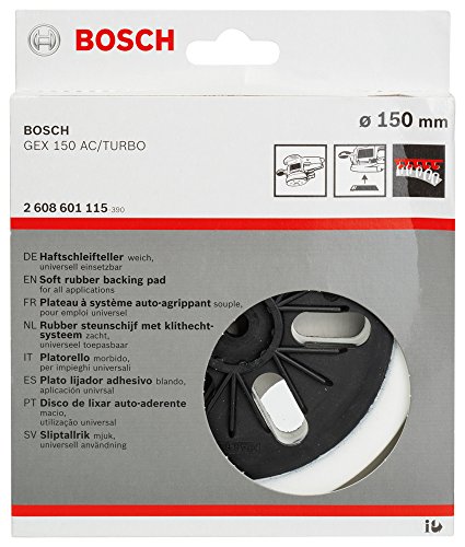 Bosch 2 608 601 115 - Plato de lija, blando (150 mm)