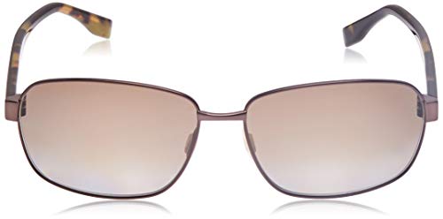 BOSS Hugo 0649/F/S LA OJS Gafas de Sol, Marrón (BW Black Hvn Green/Brown SF Pz), 63 Unisex-Adulto