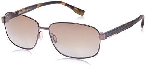 BOSS Hugo 0649/F/S LA OJS Gafas de Sol, Marrón (BW Black Hvn Green/Brown SF Pz), 63 Unisex-Adulto