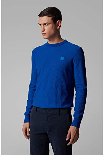 BOSS Karsten suéter, Azul (Bright Blue 435), Medium para Hombre